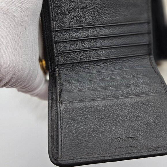 Saint Laurent  Bi-fold Wallet in Grey Leather - Picture 9 of 16